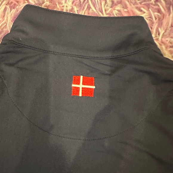 Women's Black Quarter-Zip Top - Picture 4 of 4